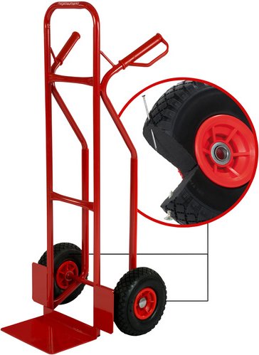 exclusiv hagebau Stapelkarre, Stahl, rot, max. Tragfähigkeit: 200 kg