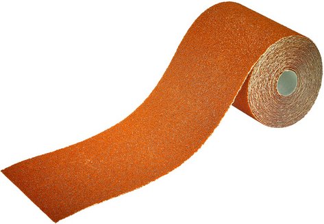 WOLFCRAFT Schleifpapierrolle, Körnung: k40, Korund, rostfarben - rot