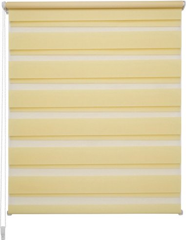 LIEDECO Doppelrollo »Young Colours«, lemon_yellow, Klemmfix, Polyester - gelb