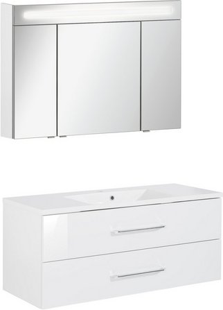 FACKELMANN Waschplatz-Set »B.CLEVER«, 120cm SPS Weiß - weiss