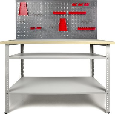 Ondis24 Werkstatt-Set »Basic Pro«, rot-grau, Metall