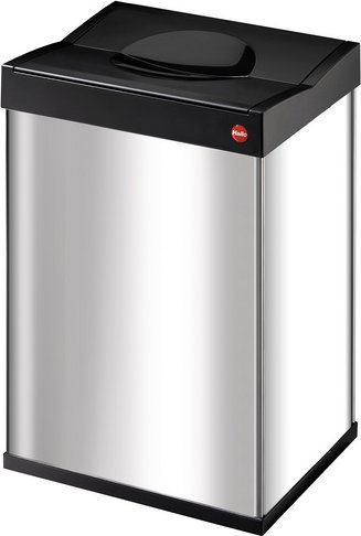 HAILO Großraum-Abfalleimer »Big-Box Swing L«, edelstahlfarben, 35 l - silberfarben