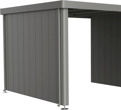 BIOHORT Seitenwand »Neo«, BxL: 2590 x 43 mm, feuerverzinkt/Polyamid-einbrennlackiertes Stahlblech - grau