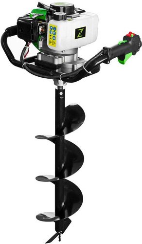 ZIPPER Erdlochbohrer »ZI-ELB70«, grün, 1,5 kW, Tankinhalt: 1,2 l, ohne Akku - gruen