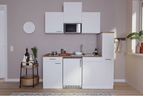 Thumbnail - RESPEKTA Singleküche »Luis«, mit E-Geräten, Gesamtbreite: 180 cm - weiss