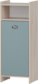 SCHILDMEYER Highboard »Lindholm«, BxHxL: 33 x 104 x 40,2 cm, taubenblau, Holzwerkstoff melaminbeschichtet - braun