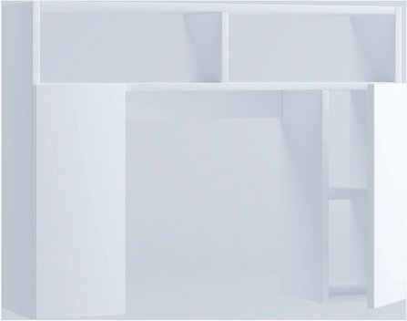 VCM Wandregal »Tinoli«, BxHxL: 76 x 61 x 20 cm - weiss