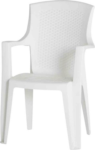 PROGARDEN Gartenstuhl »Eden«, BxHxL: 55 x 91 x 64 cm, max. Belastung: 110 kg - weiss