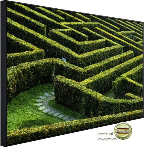 Thumbnail - papermoon Infrarotheizung »EcoHeat - Labyrinthgarten«, Matt-Effekt - bunt