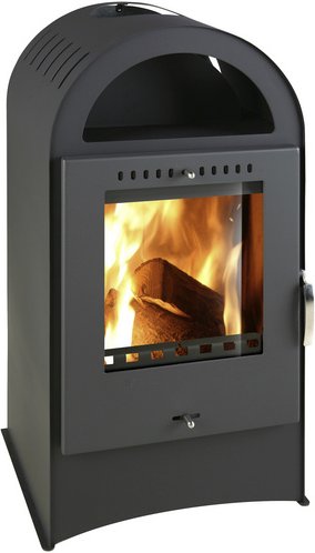 THORMA Kaminofen »Basel«, schwarz, Stahl, 7 kW, Zeitbrand geeignet