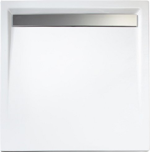 SCHULTE Duschwanne »ExpressPlus«, BxT: 90 x 90 cm, chromfarben/alpinweiß - weiss