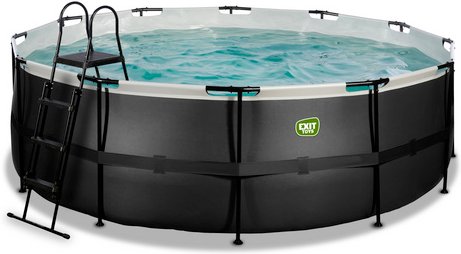 EXIT Toys Pool »Black Leather Pools«, Ø: 427 cm, 14758 l, schwarz