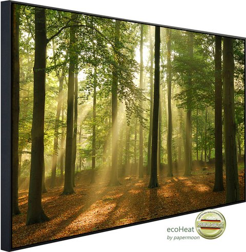 Thumbnail - papermoon Infrarotheizung »EcoHeat - Wald am Morgen«, Matt-Effekt - bunt