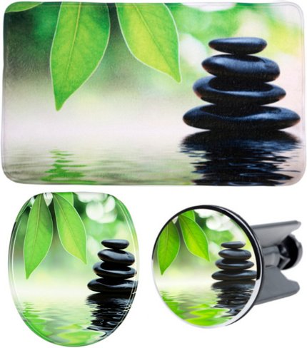 Sanilo Bad-Accessoire-Set, 3-tlg., Harmony - gruen