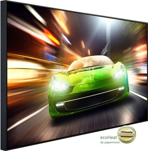Thumbnail - papermoon Infrarotheizung »EcoHeat - Rennauto«, Matt-Effekt - bunt