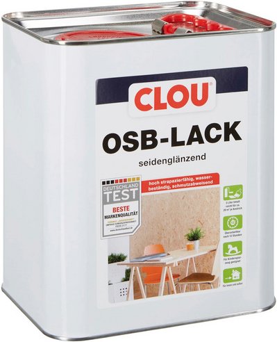CLOU OSB-Lack, seidenglänzend - transparent