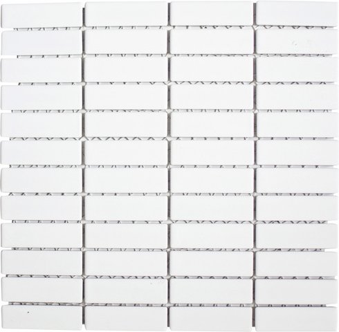 HuH Mosaik Mosaikfliese »Architecture«, BxL: 29 x 29,7 cm, Wandbelag/Bodenbelag - weiss