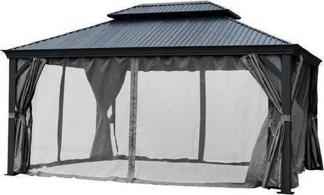 Jet-Line Pavillon »Damaskus«, BxHxT: 300 x 195 x 365 cm, Hardtop - grau