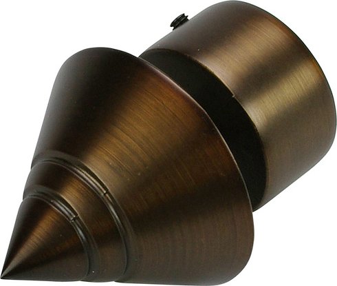 LIEDECO Endstück »Kegel«, bronzefarben, Metall - braun