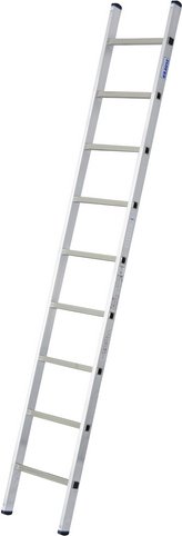 KRAUSE Anlegeleiter »STABILO«, Anzahl Sprossen: 9, aus Aluminium - silberfarben