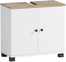 SCHILDMEYER Waschbeckenunterschrank »Balto «, BxH: 59,8 x 62,4 cm, mattweiß - weiss