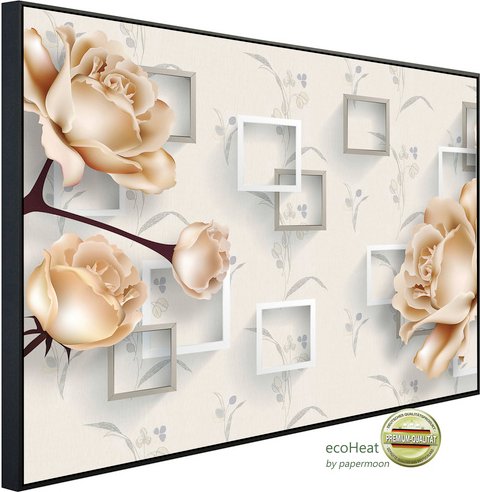 Thumbnail - papermoon Infrarotheizung »EcoHeat - Muster mit Blumen«, Matt-Effekt - bunt