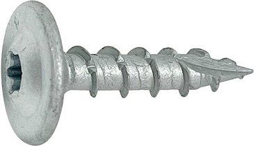 GO/ON! Pfostenschraube, ⌀: 8 mm, Vollgewinde, 50 Stück - silberfarben