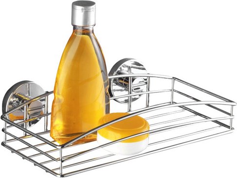 WENKO Duschablage, Stahl, chromfarben - silberfarben