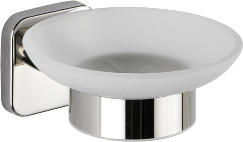 WENKO Seifenablage, rostfreier Edelstahl, weiß - weiss