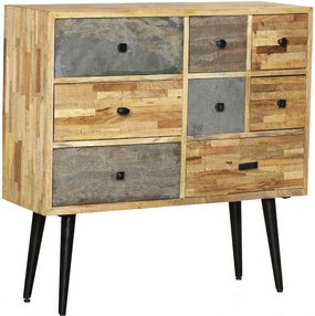 INTERIA Home & Living Kommode »YAMUNA«, Holz, mehrfarbig/graubraun