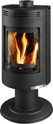 THORMA Kaminofen »Andorra Exclusive«, schwarz, Stahlblech, 7,5 kW, Zeitbrand geeignet