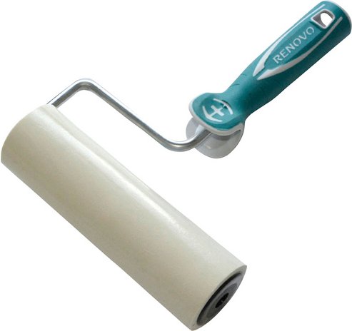 RENOVO Tapeten-Andrückroller, 18 cm, Kunststoff - blau