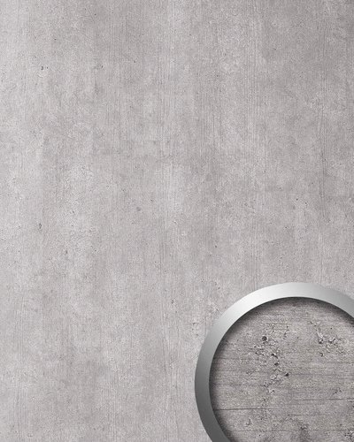 wallface Dekorpaneele, Betonoptik, glatt - grau