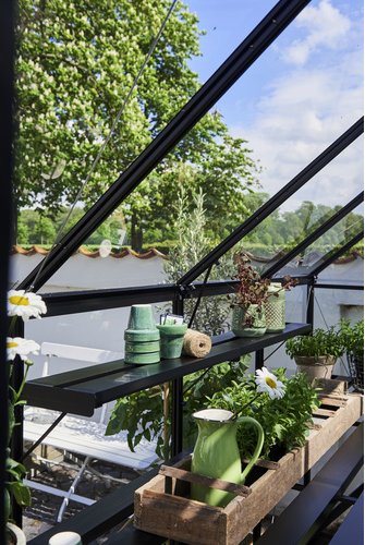 HALLS Regal, Aluminium, schwarz