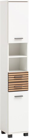 SCHILDMEYER Hochschrank »Katta«, BxH: 30,3 x 180,9 cm, mattweiß - weiss