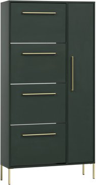 SCHILDMEYER Schuhschrank »Kent«, BxH: 88,4 x 174,2 cm, Holzwerkstoff - gruen