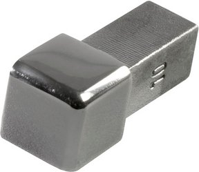 Fuchs Design Fliesenschiene, BxL: 15 x 3 cm, Edelstahl - silberfarben