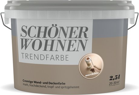 SCHÖNER WOHNEN FARBE Dispersionsfarbe »Trendfarbe«, Macchiato, matt - braun