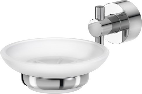 LENZ Seifenschale »PISA«, Chrom, Montageart: Kleben oder Bohren - silberfarben