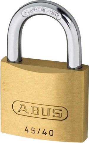 ABUS Vorhangschloss, aus Metall, 95 mm Breite, messingfarben - goldfarben