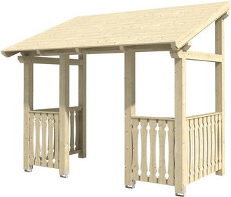 SKANHOLZ Vordach »Paderborn 8«, 336 x 202 cm (BxT), nordische Fichte, natur - beige