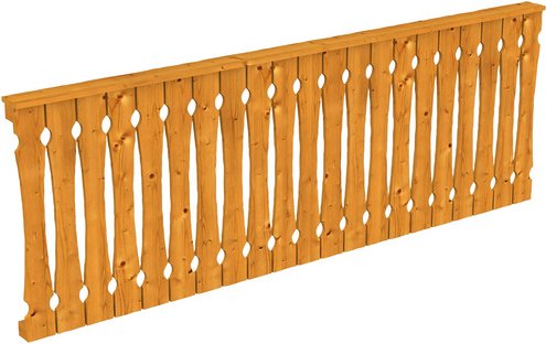SKANHOLZ Brüstung, B x H: 270 x 96 cm, Holz, Farbe: eiche hell