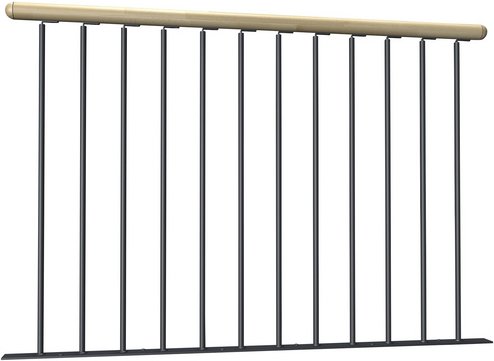 Thumbnail - DOLLE Brüstungsgeländer, Holz, Länge: 150 cm - grau