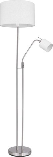 GLOBO Stehleuchte »AVA«, Höhe: 175 cm, 40 W, Metall matt, nickelfarben - silberfarben