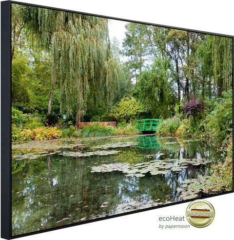 papermoon Infrarotheizung »EcoHeat - Monets Garten«, Matt-Effekt - bunt