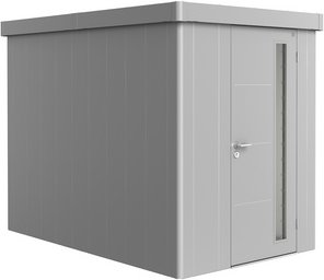 BIOHORT Gerätehaus »Neo«, Stahl, BxHxT: 180 x 222 x 292 cm (Außenmaße inkl. Dachüberstand) - silberfarben