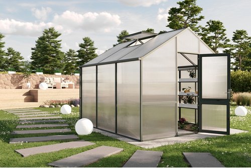 KGT Gewächshaus »Dahlie«, 9,59 m², tannengrün - gruen