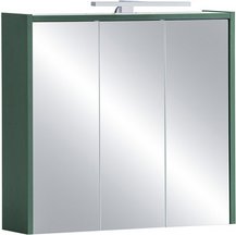 SCHILDMEYER LED-Spiegelschrank »Lovis Kent«, BxH: 65 x 62,7 cm, waldgrün - gruen