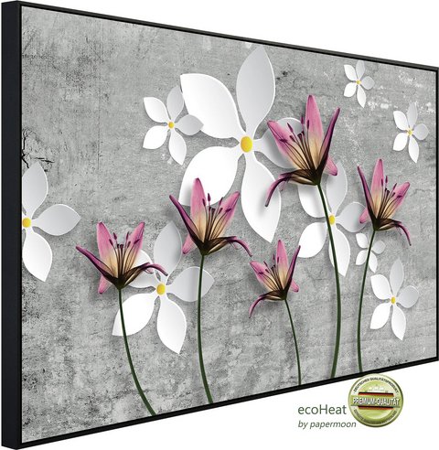 Thumbnail - papermoon Infrarotheizung »EcoHeat - Muster mit Blumen«, Matt-Effekt - bunt