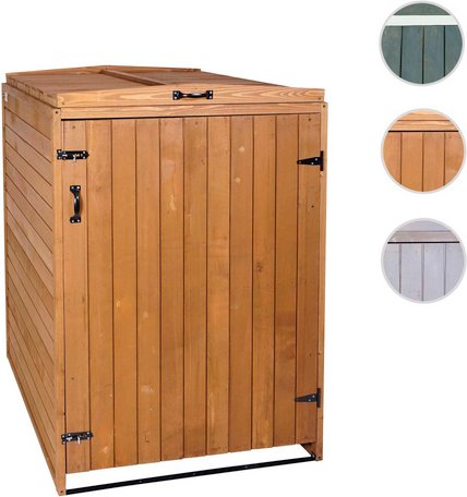 MVG Mülltonnenverkleidung »MVG-H74«, XL 1er/2er, BxHxT: 79 x 126 x 98 cm, erweiterbar - braun